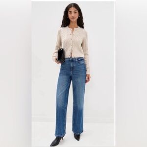 Favorite Daughter Mischa High-Rise Wide Leg Jeans in Campbell Wash